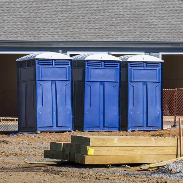 is there a specific order in which to place multiple portable restrooms in Crane Lake MN